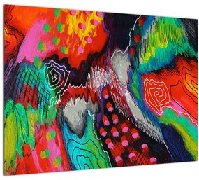 Tablou abstract - culori (70x50 cm)
