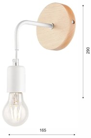 Aplica de perete ORAZIO 1xE27/60W/230V