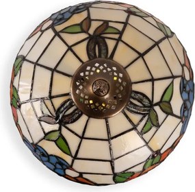 BRILAGI - Lampă de masă Tiffany din vitralii JUNGLE 1xE27/60W/230V + 1xE14/40W