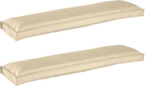 vidaXL Set de perne pentru palet 2 pcs Bej 150 x 40 x 8 cm