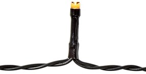 Nedis CLBO192 - LED șir Crăciun 192 LED/7 funcții/3xAA 14,9m IP44 alb cald