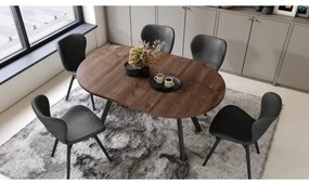 Masă de dining ARTUR, stejar/negru