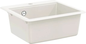 vidaXL Chiuvetă Alb 470 x 440 mm Granit