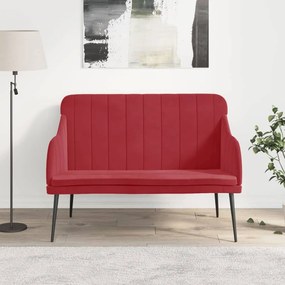351468 vidaXL Bancă, roșu vin, 110x76x80 cm, catifea