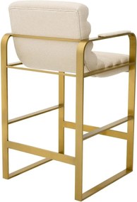 Scaun de bar elegant design LUX Counter Olsen, scalea sand