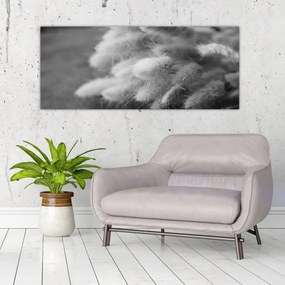 Tablou - iarbă de coadă de iepure pe masă (120x50 cm)