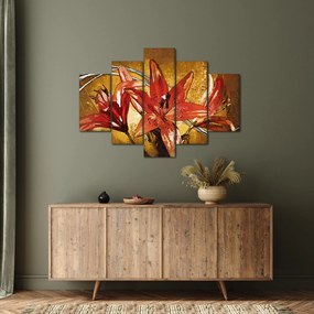 Tablou cu flori de crini (150x105 cm)