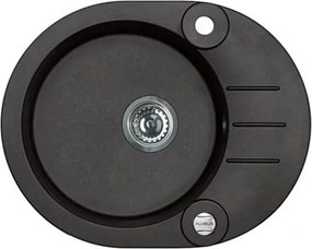 Chiuveta compozit Alveus Roll 40 negru 60x48 cm