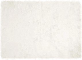 vidaXL Covor din Lână Faux Tafalla Alb 120 x 170 cm Poliester