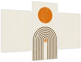 Tablou - Arcuri maro (90x60 cm)