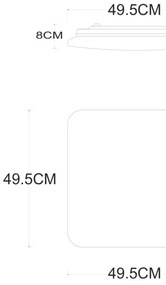 Globo 48406-48 - LED Plafonierpp diimabilă LASSY LED/48W/230V + Telecomandă