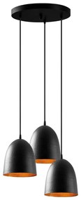 Lustră TATTOO cu cablu, 3xE27/40W/230V, neagră
