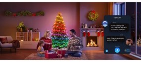 Instalație LED RGBICW de Crăciun de exterior Govee 2700-6500K 20m Wi-Fi Matter IP66