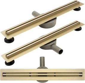 Set rigola pentru dus plus capac 60 cm Rea Neo Slim Pro Auriu