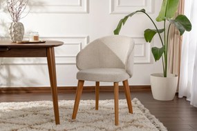 Set de scaune de sufragerie Bentley White and DarkOak, 2 buc.
