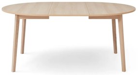 Masă de dining rotundă extensibilă cu aspect de lemn de stejar cu blat suplimentar ø 130 cm Single – Hammel Furniture