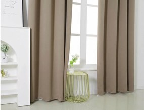 Draperie bej OXFORD 140x250 cm Agatat: Inele metalice