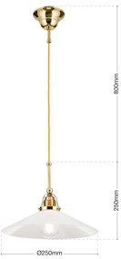 Lustra, Pendul realizat manual design rustic ARTDESIGN, alama lucioasa