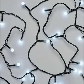 Ghirlandă LED de Crăciun pentru exterior, 80 LED/8 moduri, 13 m, alb rece, IP44