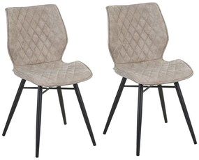 Set 2 buc. scaune pentru sufragerie Lissa (bej). 1009995