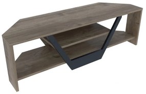 Comoda TV Sares - Walnut, Negru