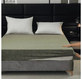 Cearsaf Cocolino microplus cu elastic GRENA 160x200 cm verde
