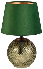 Veioză verde-în culoarea bronz (înălțime 29 cm) Jonna – Trio