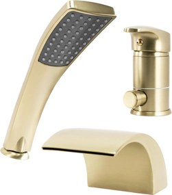 Baterie pentru cadă Rea Riven Brush Gold