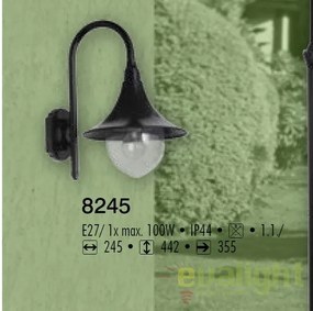 Aplica de perete exterior clasica, IP44, Konstanz 8245 RX