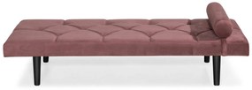 Pat de zi Diana, Roz inchis, 185x40x75 cm