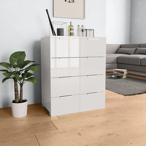 vidaXL Dulap, alb extralucios, 60x35x80 cm, lemn prelucrat