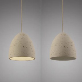 Schöner Wohnen TRAVENTA 12540-42 - Pendul cu cablu, 1xE27/40W/230V, Ø 21 cm, beton