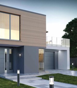 Stalp LED pentru iluminat exterior decorativ IP54 Haus H-45cm
