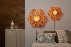 Aplica de perete Eco, Bambus, Madura natural/maro, M