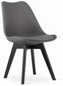 Scaune de sufragerie 4buc gri stil scandinav Dark-Basic