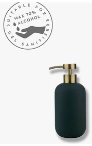 Dozator de săpun lichid gri antracit din ceramică 200 ml Lotus – Mette Ditmer Denmark