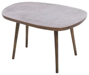 Măsuță de cafea în culoarea bronz din metal 53x64 cm Puno – Light & Living