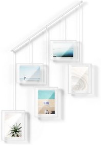 Rame albe de agățat din metal 5 buc. 66x69 cm Exhibit – Umbra