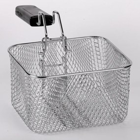 Friteuza cu ulei Elite EDF-1103, 1200W, 2.5 L, 190°C, Fereastra vizualizare, Filtru mirosuri, Control digital, Negru/Argintiu