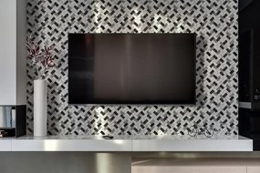Panou decorativ pvc Herringbone de marmură