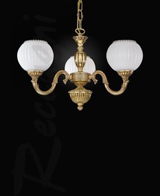 Candelabru din alama cu 3 brate design italian 9350