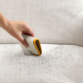 Instrument pentru îndepărtarea părului de animale Joseph Joseph CleanTech 3-în-1 6500037, Pentru locuri greu accesibile, Margine din cauciuc, Clește, Bej
