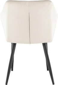 Scaun, material bej / picioare negre, ODOVEL