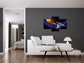 Tablou - Fotbaliști în săritură (90x60 cm)