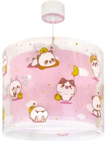 Dalber 41762S - Lustră pentru copii KAWAII FRIENDS 1xE27/15W/230V, roz