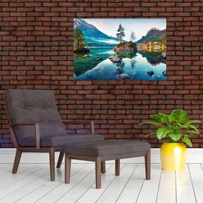 Tablou - Lacul Hintersee, Alpii Bavarezi, Austria (90x60 cm)