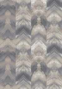 Tapet Reflections, Pewter Silver Luxury Geometric, 1838 Wallcoverings, 6.5mp / rola