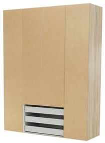Dulap, 4 uşi, stejar sonoma, GWEN 70429