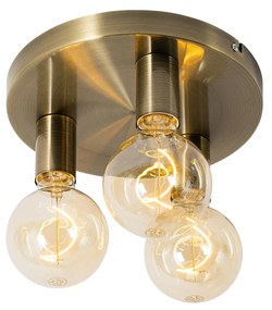 Plafoniera modernă bronz rotundă - Facil