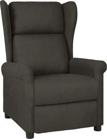 vidaXL Fotoliu rabatabil, gri taupe, material textil